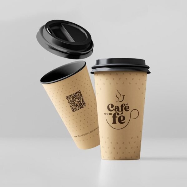 Copo com Tampa Café com Fé - Imagem 2